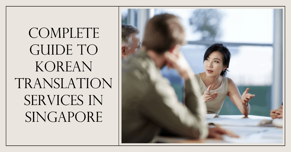 A Korean lady explaining to her Caucasian audience illustrating the importance of guide to korean translation services in Singapore