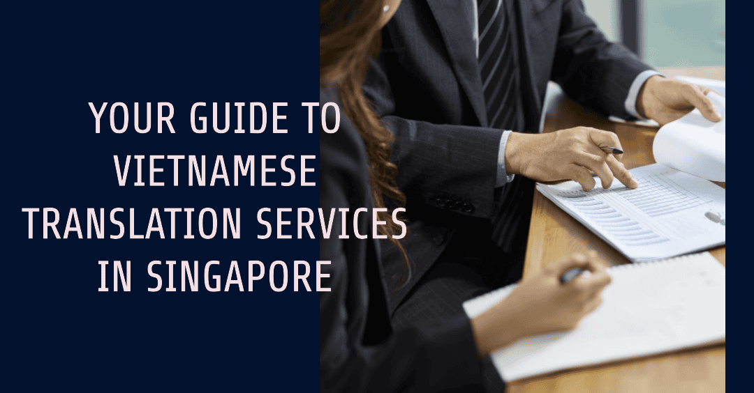 image showing a webpage banner for guide to vietnamese translation services in Singapore