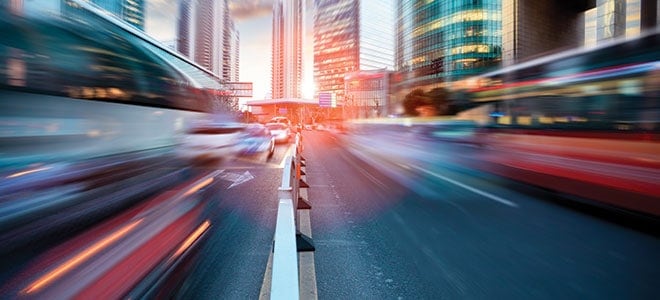 Vehicle travelling at fast speed illustrating the importance of driving licence translation services