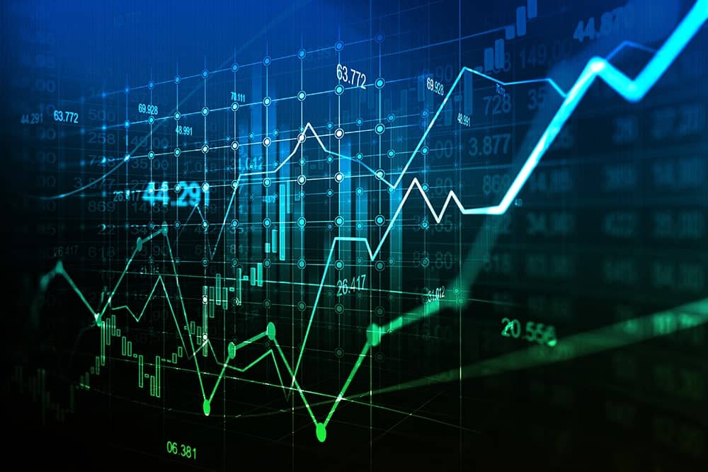 Financial chart illustrating the importance of financial translation services