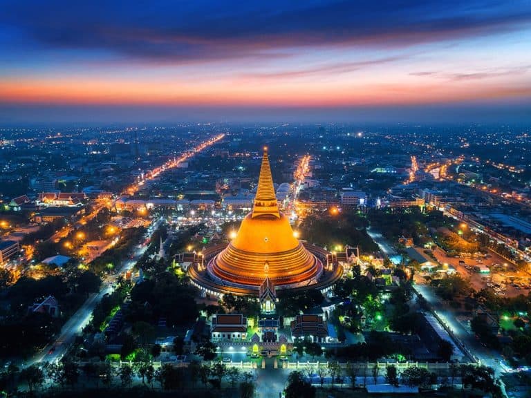 Local night scenery in Thai illustrating the importance of thai translation services