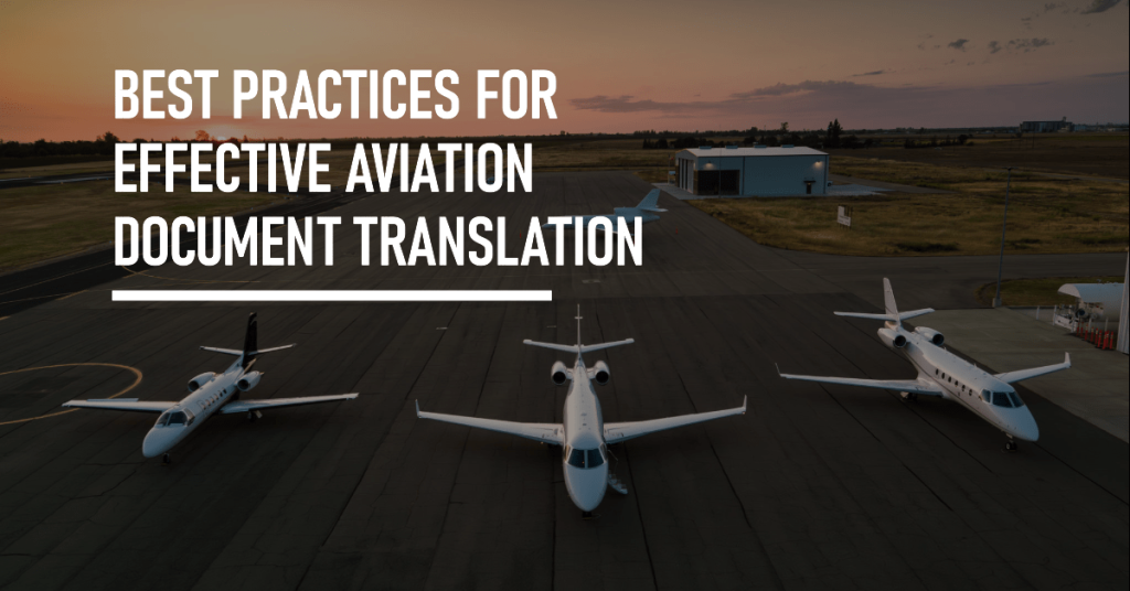 image showing a row of private jets on a runway illustrating the best practices for effective aviation document translation