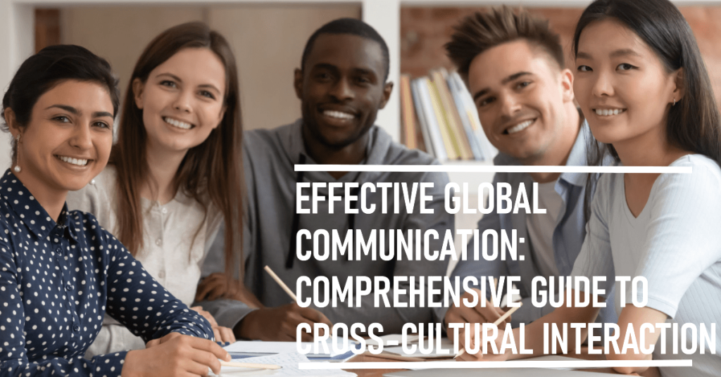 image showing a group of colleagues working together promoting effective global communication