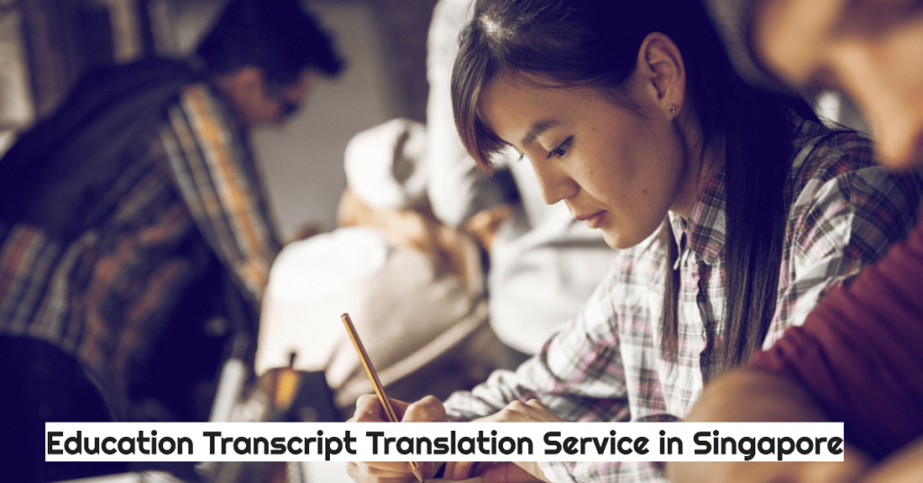 a female student working on her studies to highlight the importances of academic transcript translation service