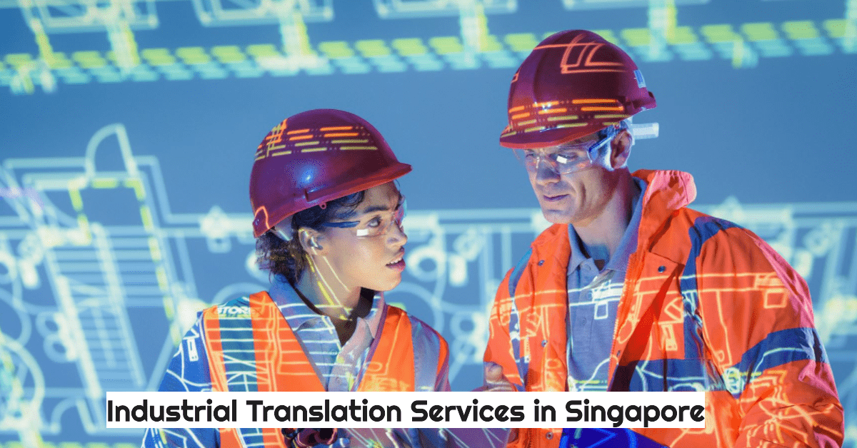 image showing 2 engineers discussing on the importance of industrial translation services in Singapore