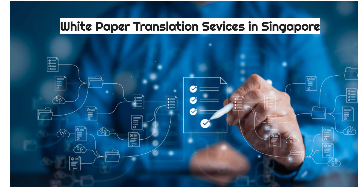 image showing various white paper highlighting the importance of white paper translation services
