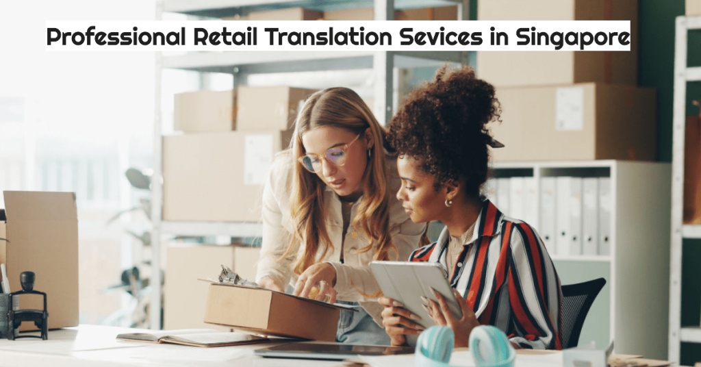image showing 2 executive discussing on the importance of professional retail translation services
