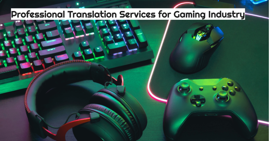 Images showing various gaming devices highlighting the importance of professional gaming translation services