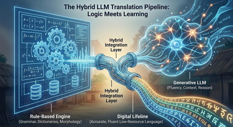 diagram flow of hybrid AI
